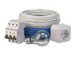 electric-cable-laight-bulb-circuit-breaker-socket-isolated-white-background-electric-components-instruments